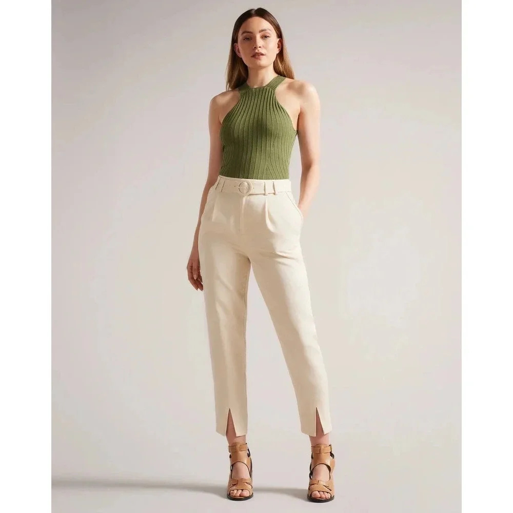 NWOT $225 Ted Baker London Ninette Trouser - Pleated Front, Lyocell Workwear
